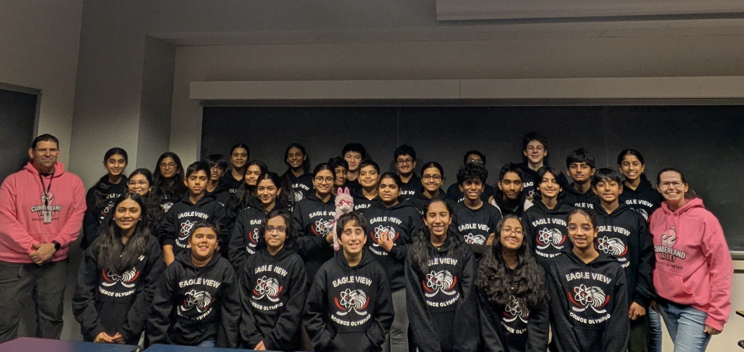 Eagle View Middle School Science Olympiad team
